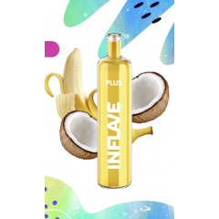 Электронная сигарета Inflave Plus 2200 затяжек Банан Кокос